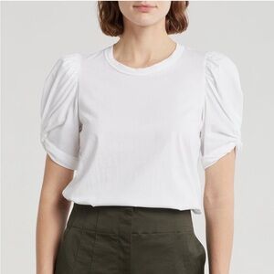 A.L.C. | Kati Ruched Puff Sleeve T-Shirt